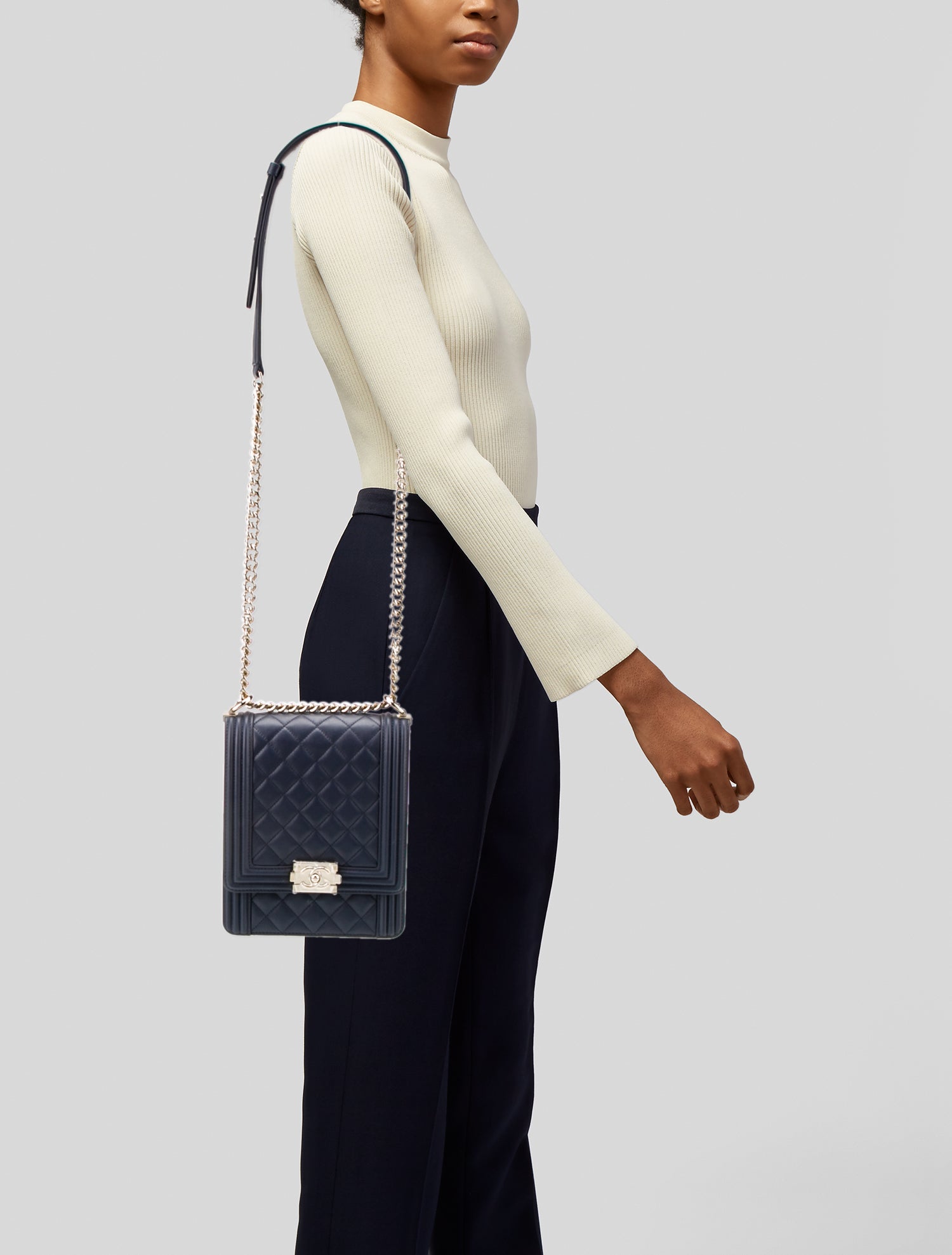 Chanel North/South Boy Bag